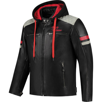 Jari Hooded v2 Lederjacke