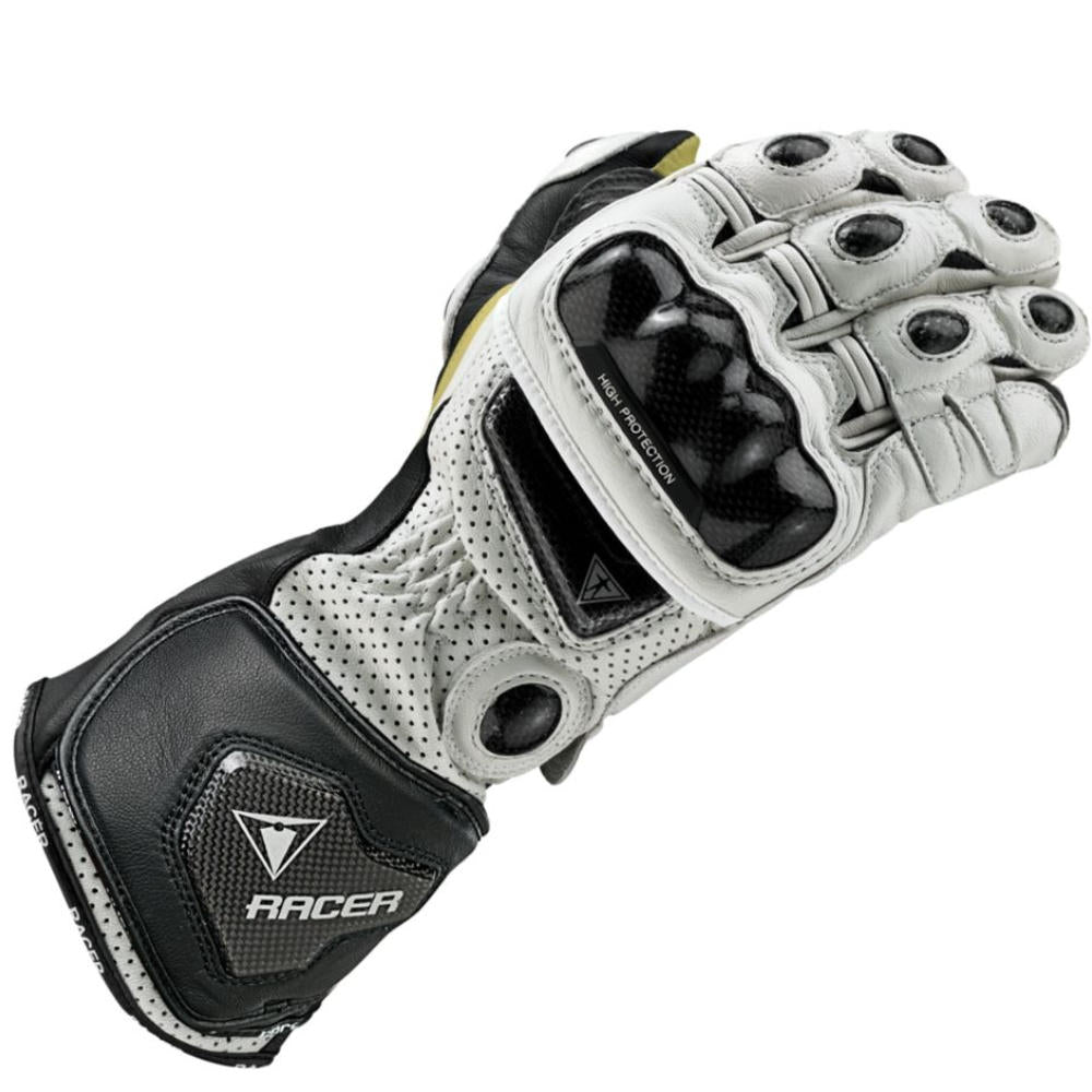 RACER High Racer Handschuhe Weiß – Moto-Store
