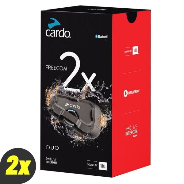 Cardo Freecom 2x Kommunikationssystem Doppelpack